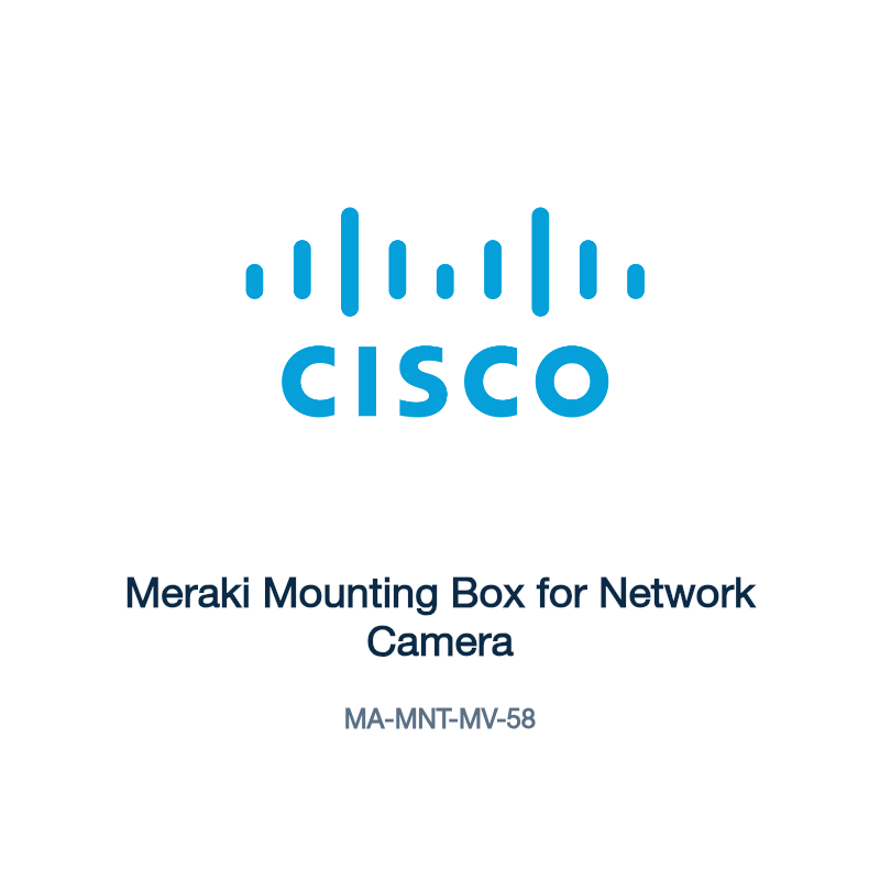 MA-MNT-MV-58: Meraki Mounting Box for Network Camera