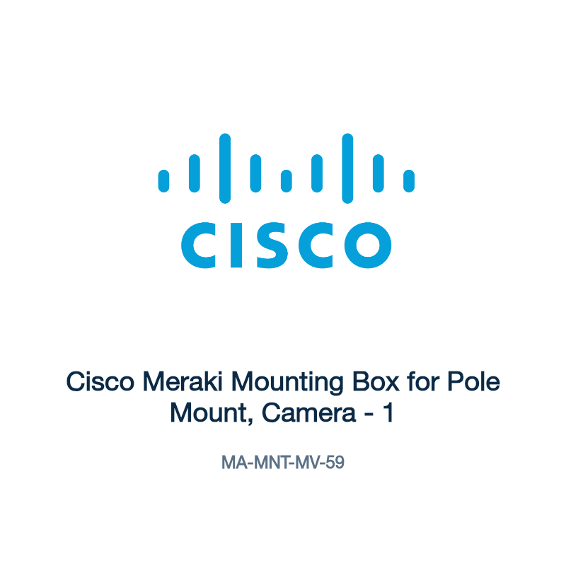 MA-MNT-MV-59: Cisco Meraki Mounting Box for Pole Mount, Camera