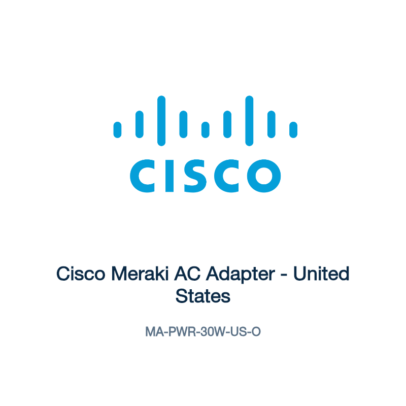 MA-PWR-30W-US-O: Cisco Meraki AC Adapter