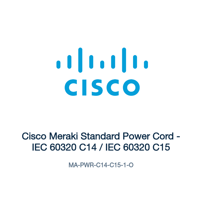MA-PWR-C14-C15-1-O: Cisco Meraki Standard Power Cord