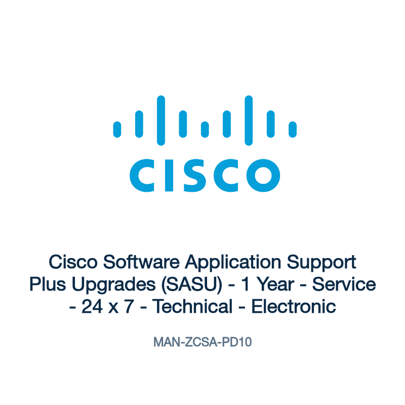 MAN-ZCSA-PD10: Cisco Software Application Support Plus Upgrades (SASU)