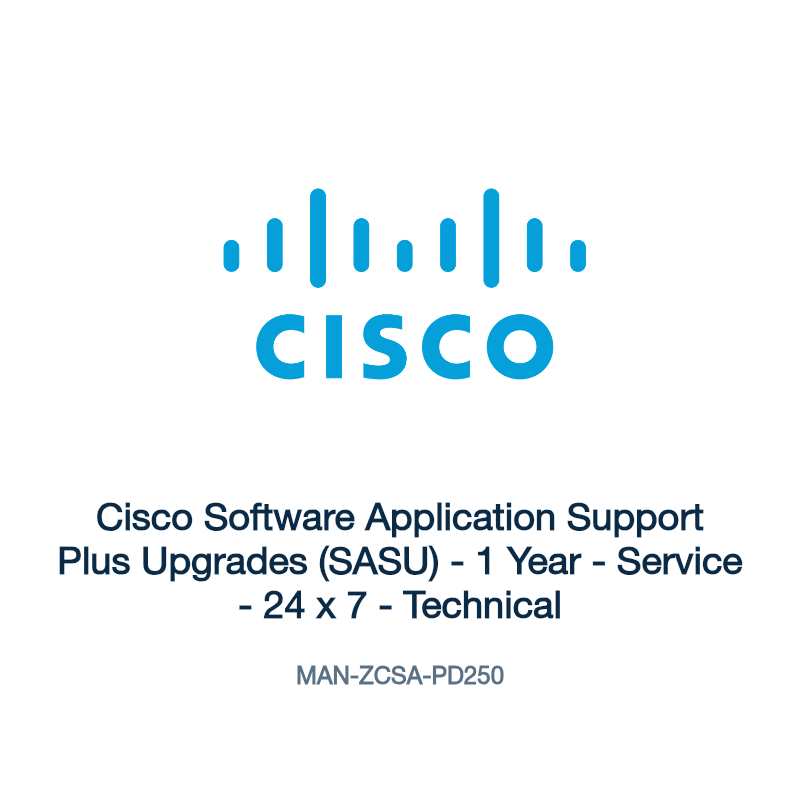 MAN-ZCSA-PD250: Cisco Software Application Support Plus Upgrades (SASU)