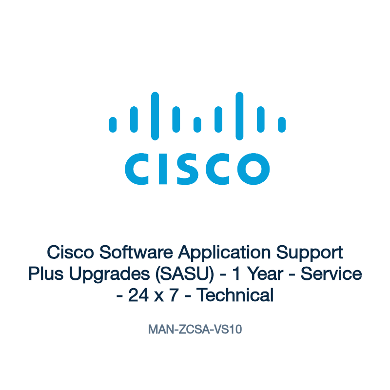 MAN-ZCSA-VS10: Cisco Software Application Support Plus Upgrades (SASU)