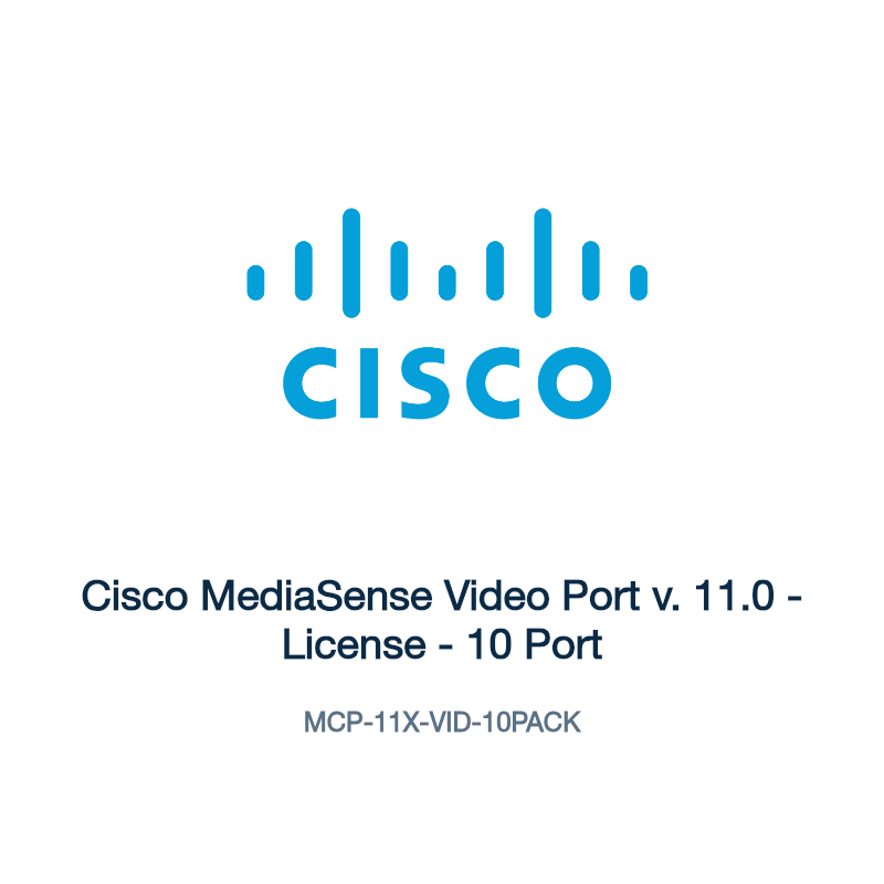 MCP-11X-VID-10PACK: Cisco MediaSense Video Port v. 11.0