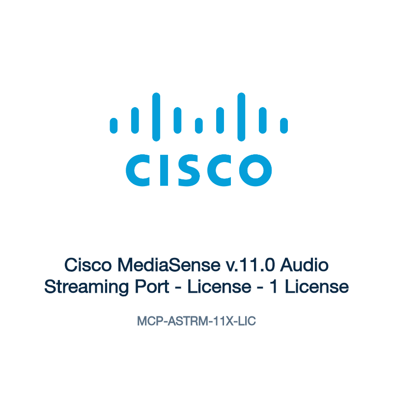 MCP-ASTRM-11X-LIC: Cisco MediaSense v.11.0 Audio Streaming Port