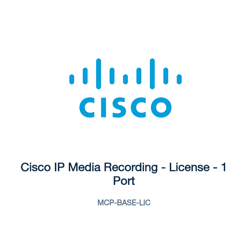 MCP-BASE-LIC: Cisco IP Media Recording