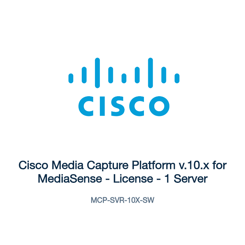 MCP-SVR-10X-SW: Cisco Media Capture Platform v.10.x for MediaSense