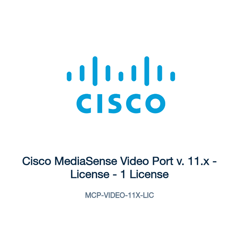 MCP-VIDEO-11X-LIC: Cisco MediaSense Video Port v. 11.x