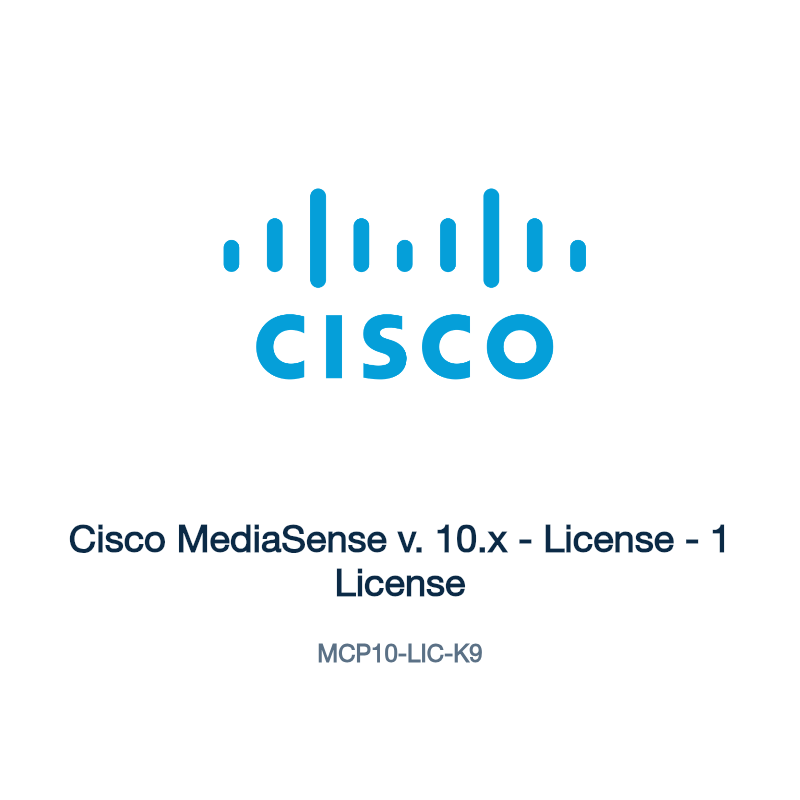 MCP10-LIC-K9: Cisco MediaSense v. 10.x