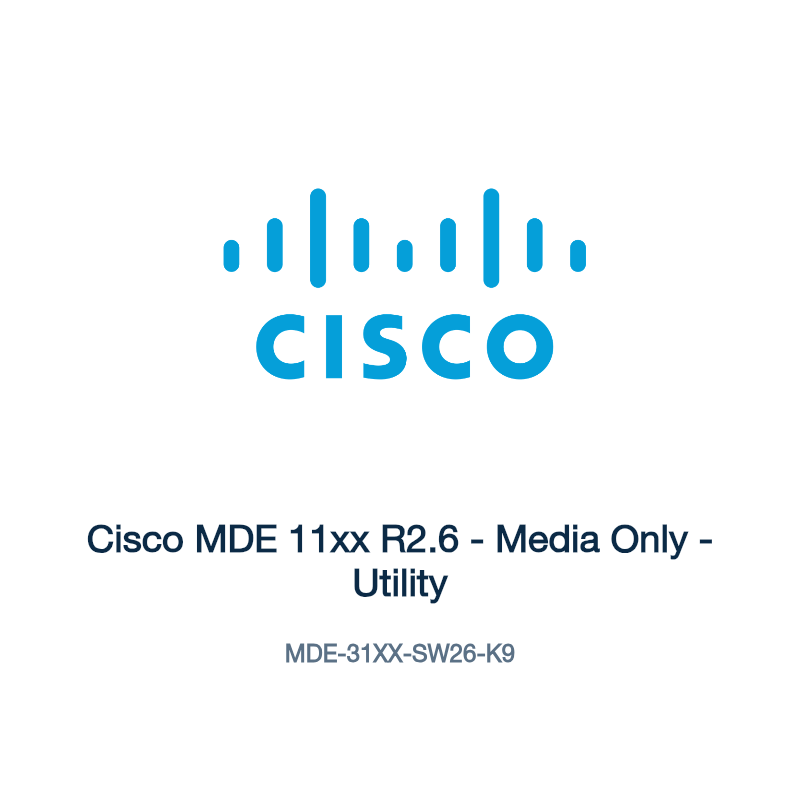 MDE-31XX-SW26-K9: Cisco MDE 11xx R2.6