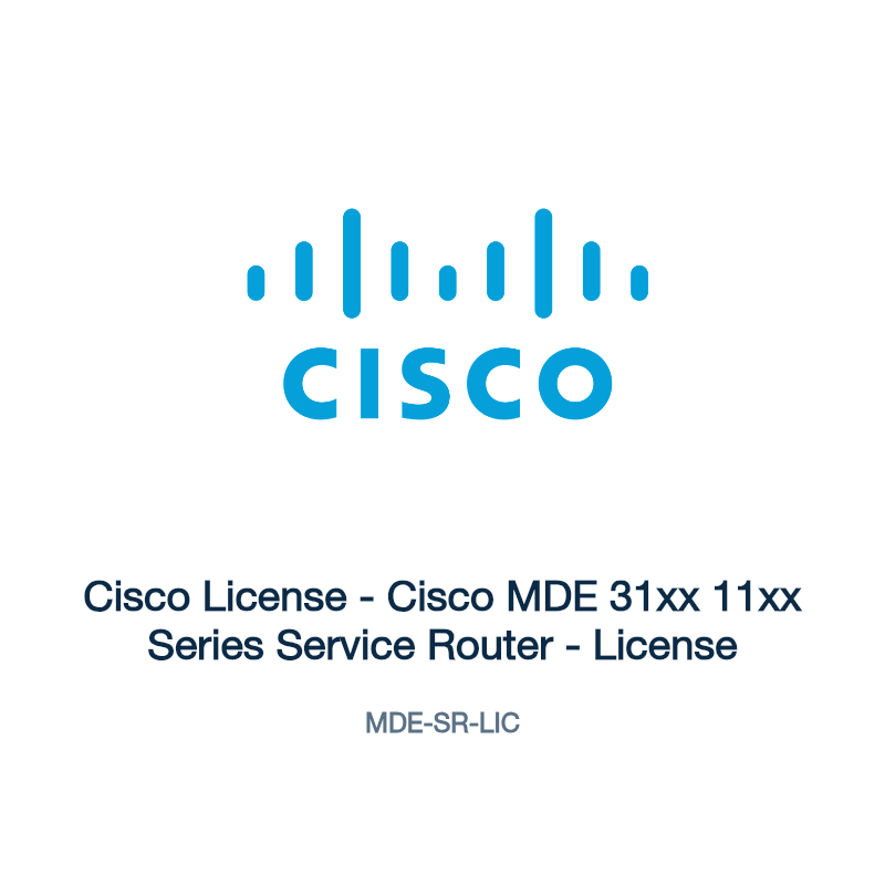 MDE-SR-LIC: Cisco License - Cisco MDE 31xx 11xx Series Service Router - License