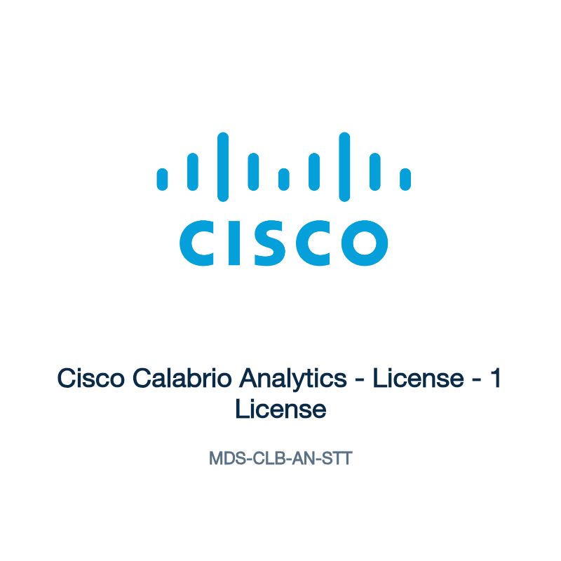 MDS-CLB-AN-STT: Cisco Calabrio Analytics
