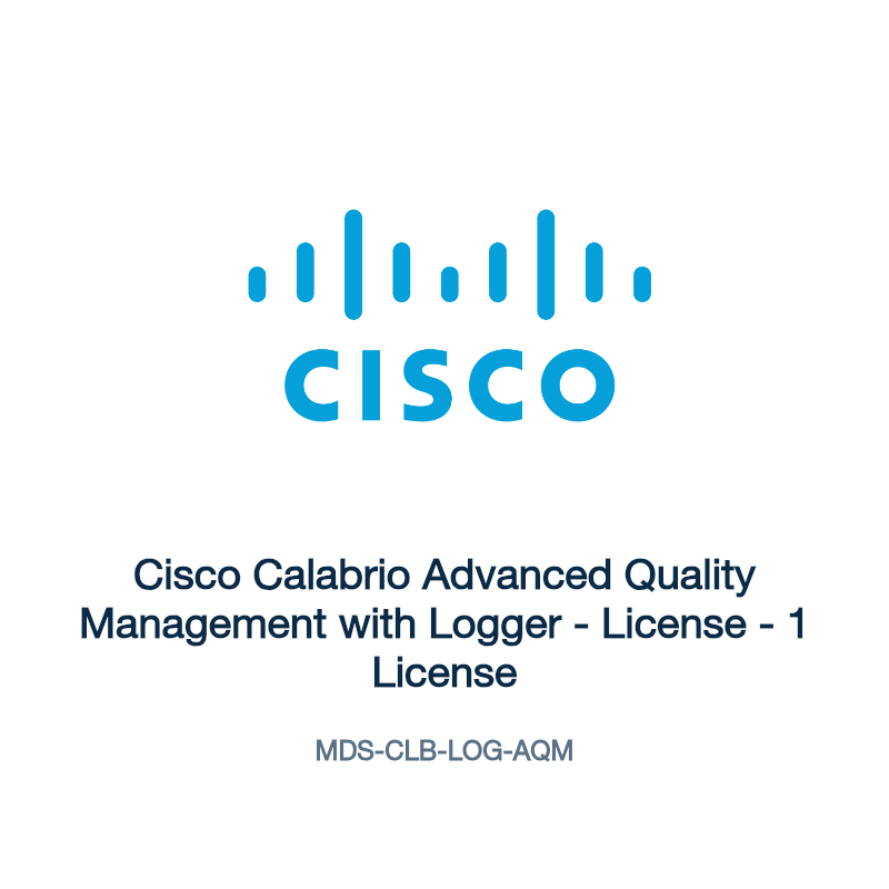 MDS-CLB-LOG-AQM: Cisco Calabrio Advanced Quality Management with Logger