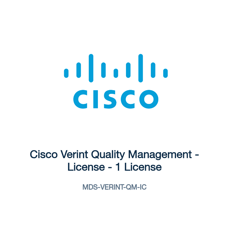 MDS-VERINT-QM-IC: Cisco Verint Quality Management