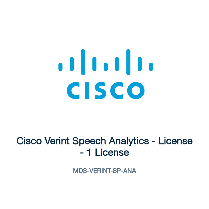 MDS-VERINT-SP-ANA: Cisco Verint Speech Analytics