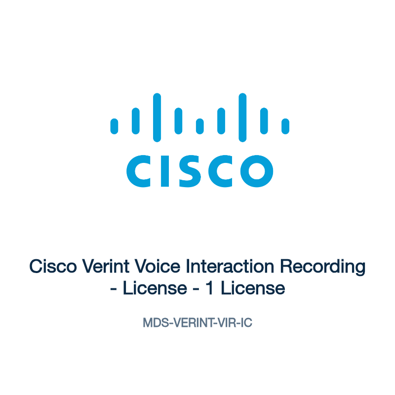 MDS-VERINT-VIR-IC: Cisco Verint Voice Interaction Recording