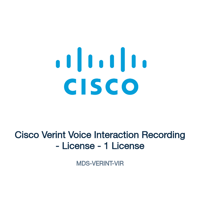 MDS-VERINT-VIR: Cisco Verint Voice Interaction Recording