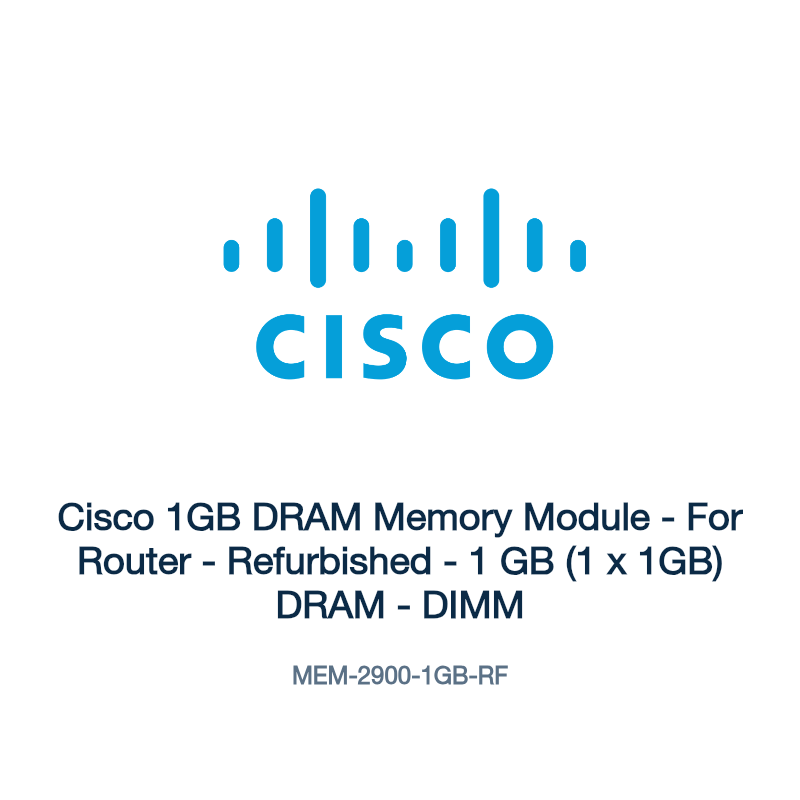 MEM-2900-1GB-RF: Cisco 1GB DRAM Memory Module