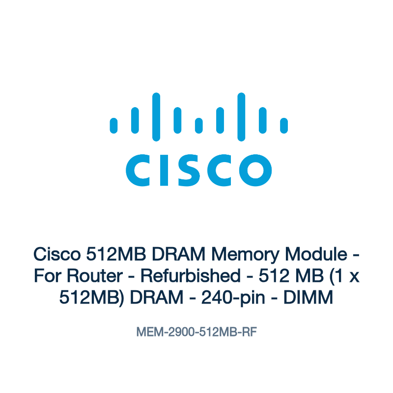 MEM-2900-512MB-RF: Cisco 512MB DRAM Memory Module