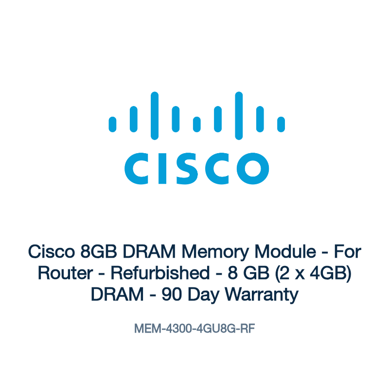 MEM-4300-4GU8G-RF: Cisco 8GB DRAM Memory Module