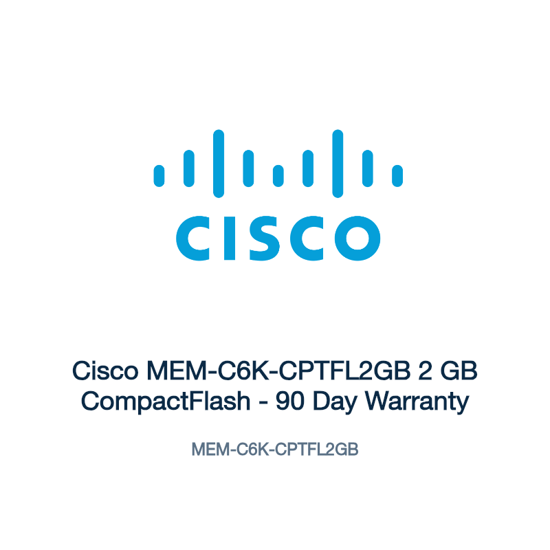 MEM-C6K-CPTFL2GB: Cisco MEM-C6K-CPTFL2GB 2 GB CompactFlash