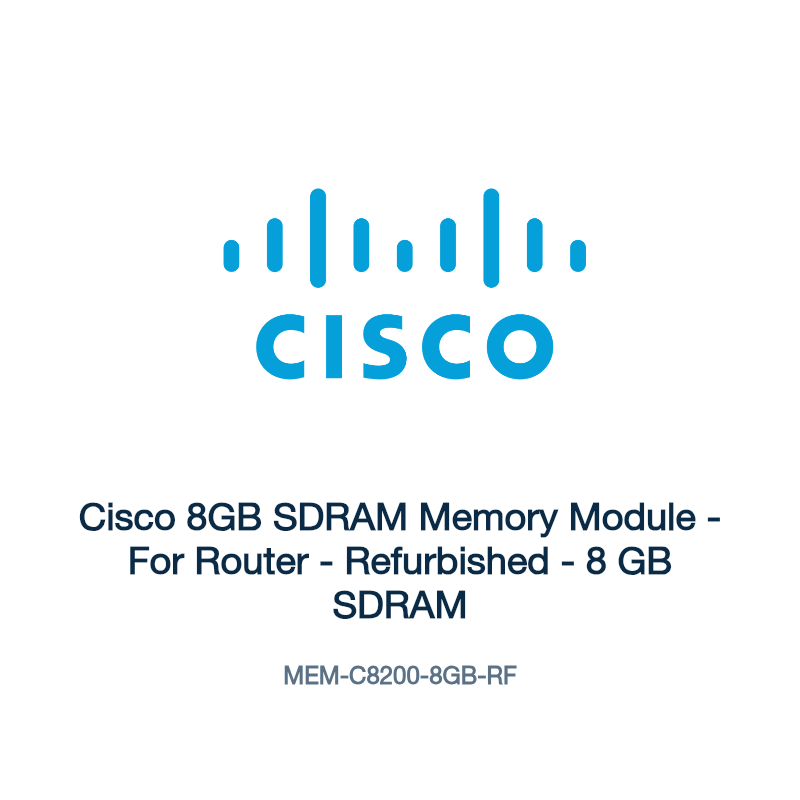 MEM-C8200-8GB-RF: Cisco 8GB SDRAM Memory Module