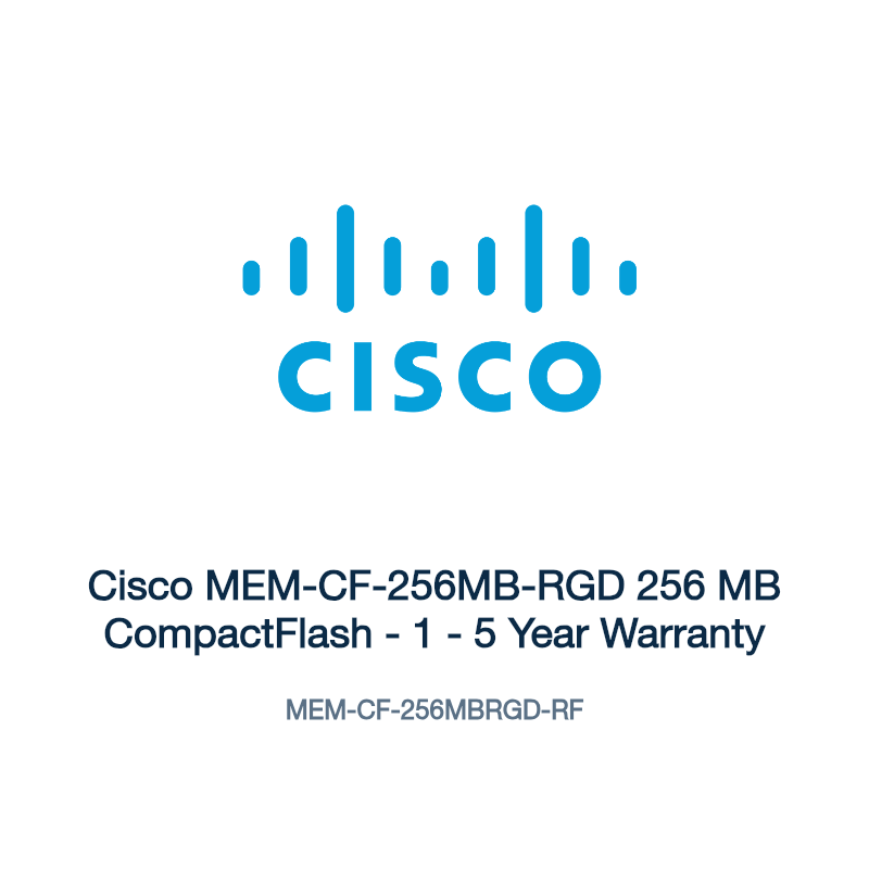 MEM-CF-256MBRGD-RF: Cisco MEM-CF-256MB-RGD 256 MB CompactFlash