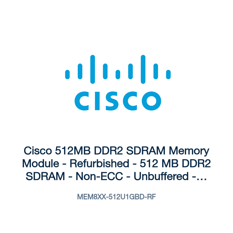MEM8XX-512U1GBD-RF: Cisco 512MB DDR2 SDRAM Memory Module