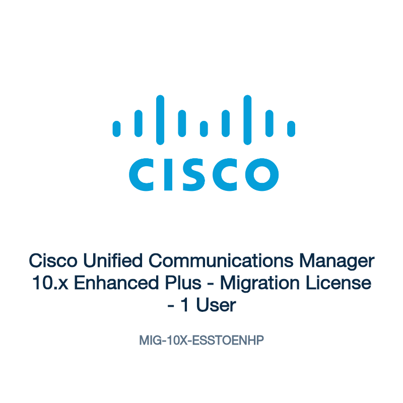 MIG-10X-ESSTOENHP: Cisco Unified Communications Manager 10.x Enhanced Plus