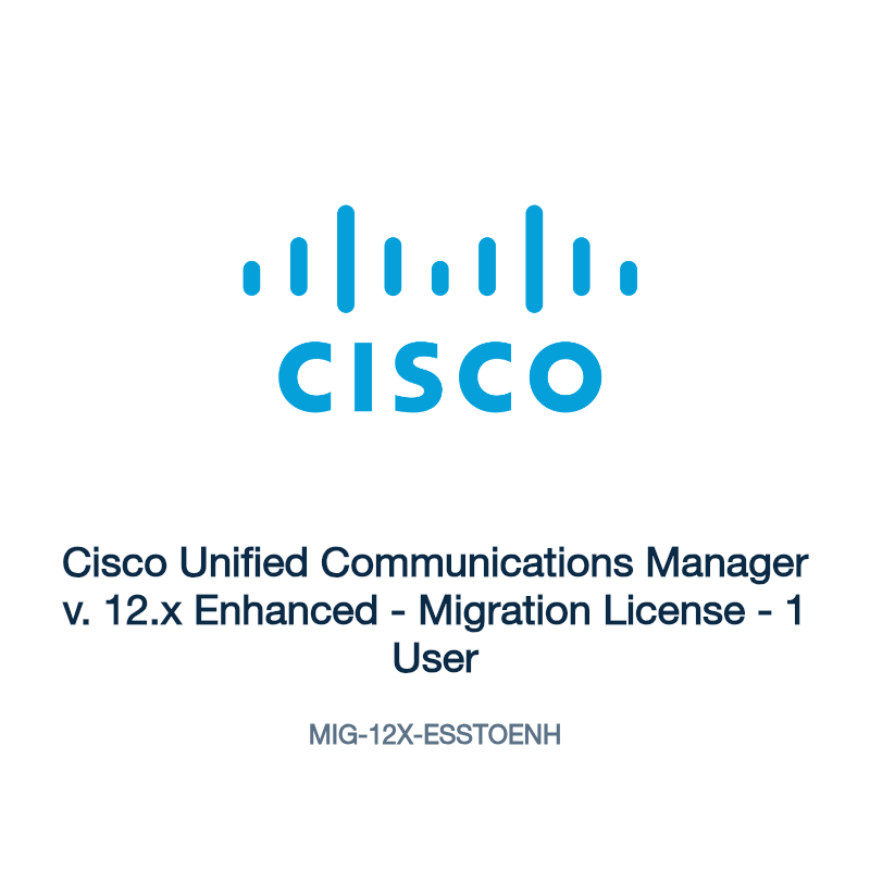 MIG-12X-ESSTOENH: Cisco Unified Communications Manager v. 12.x Enhanced