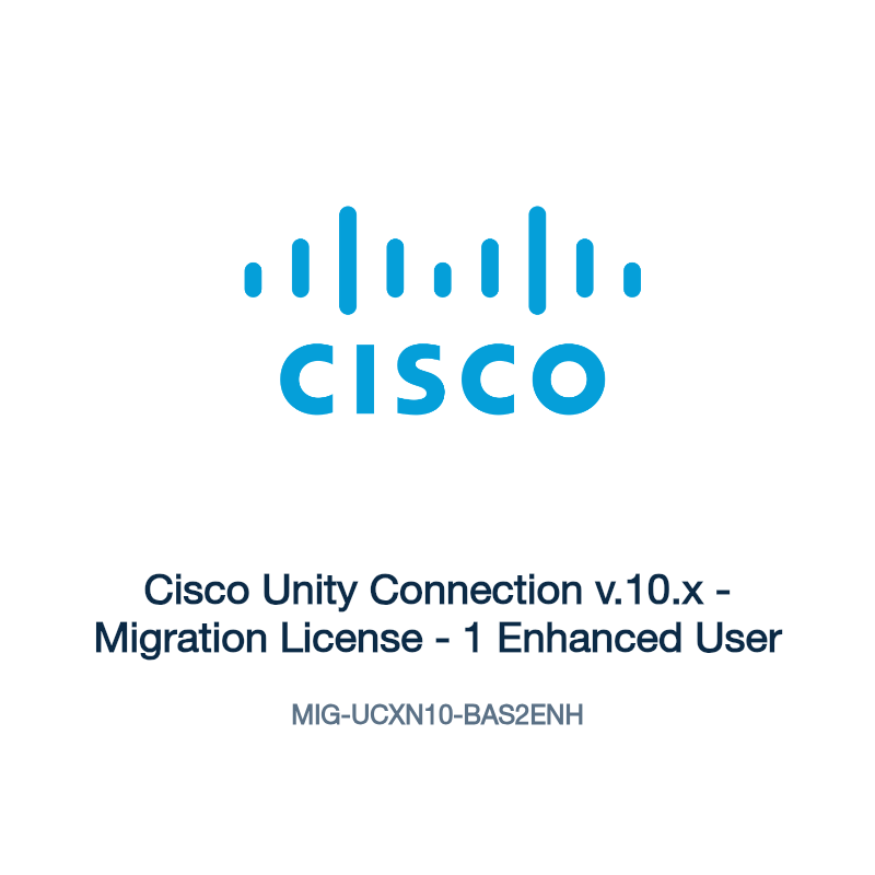 MIG-UCXN10-BAS2ENH: Cisco Unity Connection v.10.x