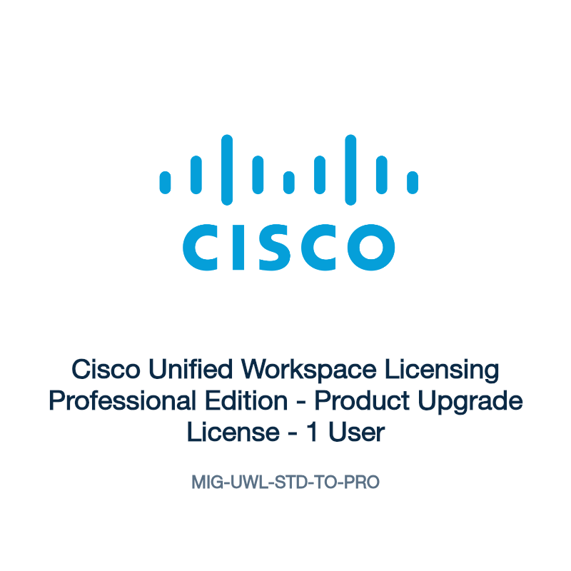 MIG-UWL-STD-TO-PRO: Cisco Unified Workspace Licensing Professional Edition