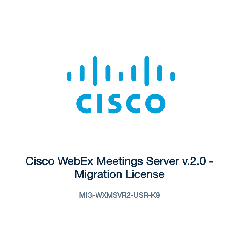 MIG-WXMSVR2-USR-K9: Cisco WebEx Meetings Server v.2.0