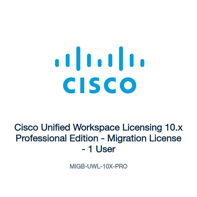 MIGB-UWL-10X-PRO: Cisco Unified Workspace Licensing 10.x Professional Edition