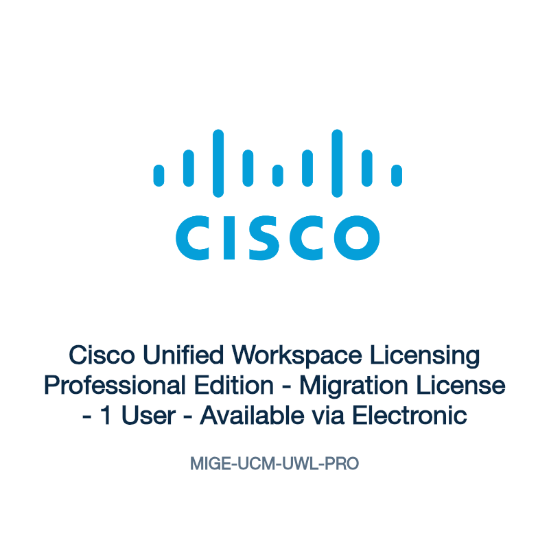 MIGE-UCM-UWL-PRO: Cisco Unified Workspace Licensing Professional Edition