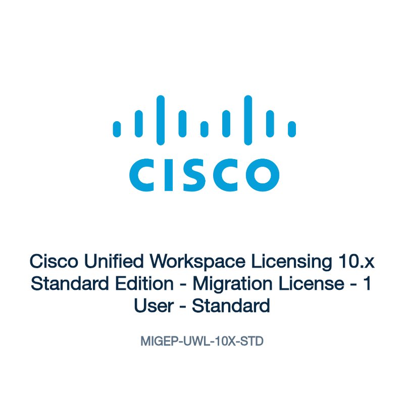MIGEP-UWL-10X-STD: Cisco Unified Workspace Licensing 10.x Standard Edition