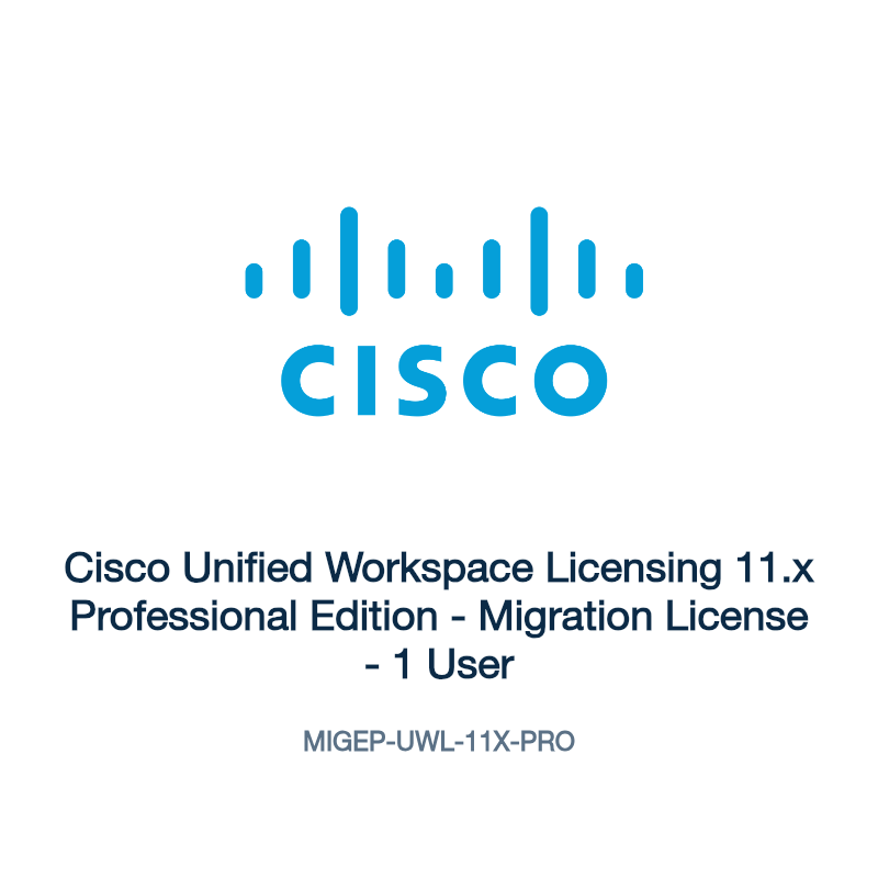 MIGEP-UWL-11X-PRO: Cisco Unified Workspace Licensing 11.x Professional Edition