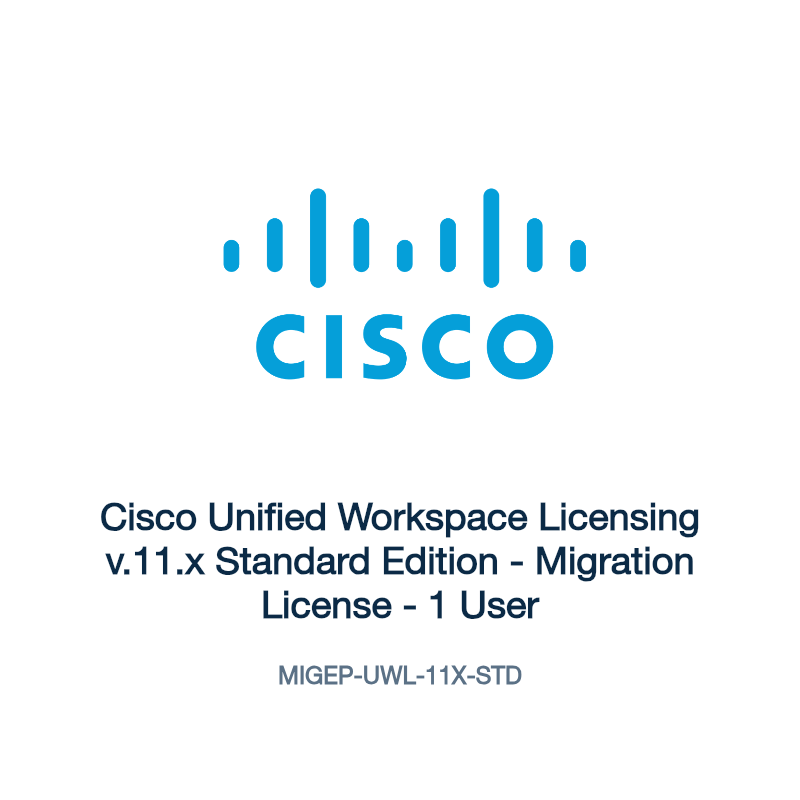 MIGEP-UWL-11X-STD: Cisco Unified Workspace Licensing v.11.x Standard Edition