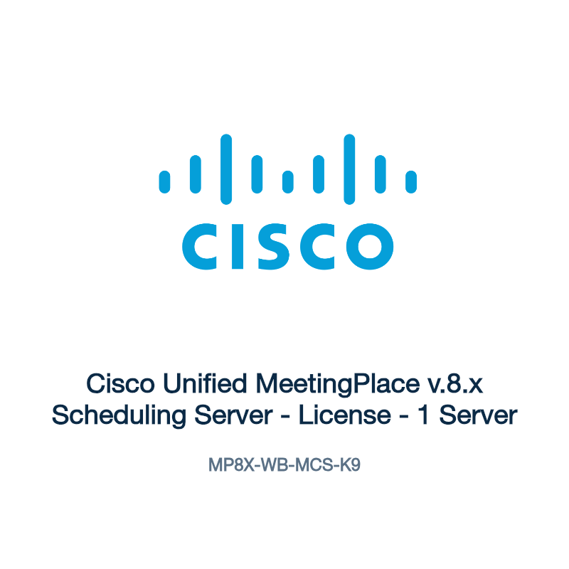 MP8X-WB-MCS-K9: Cisco Unified MeetingPlace v.8.x Scheduling Server