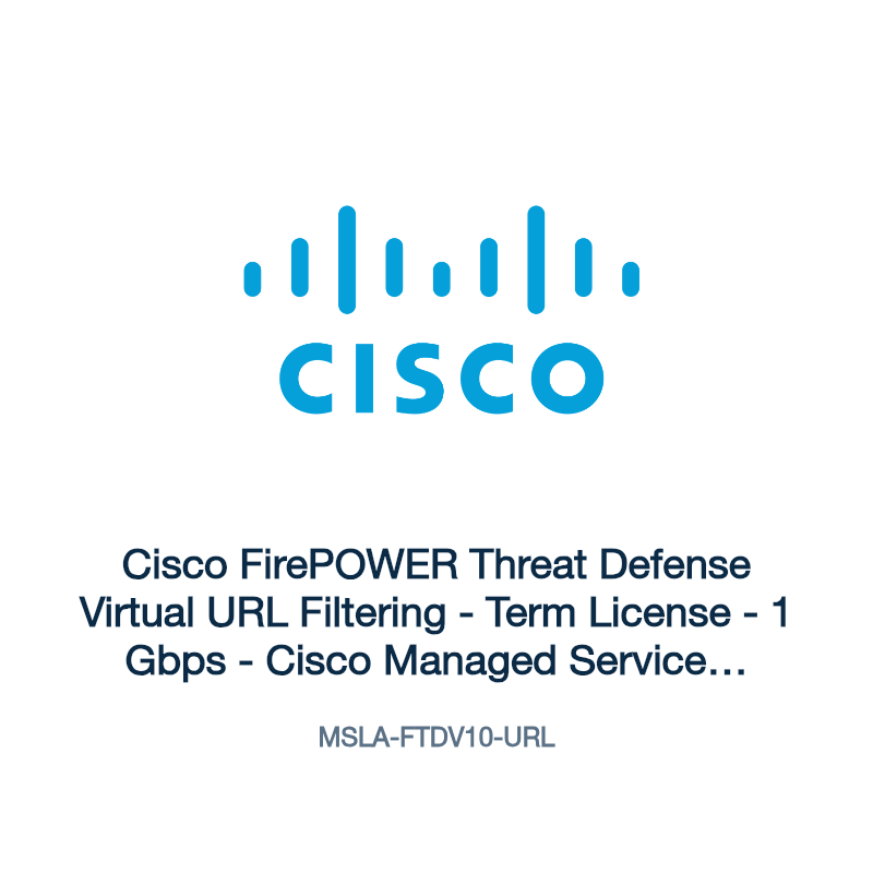 MSLA-FTDV10-URL: Cisco FirePOWER Threat Defense Virtual URL Filtering