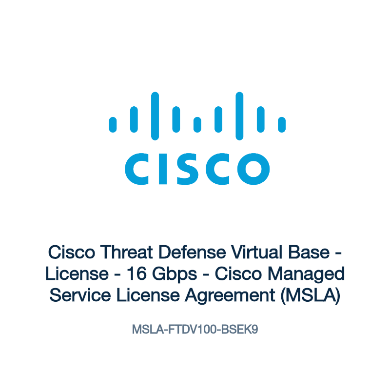MSLA-FTDV100-BSEK9: Cisco Threat Defense Virtual Base