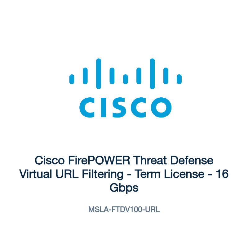 MSLA-FTDV100-URL: Cisco FirePOWER Threat Defense Virtual URL Filtering