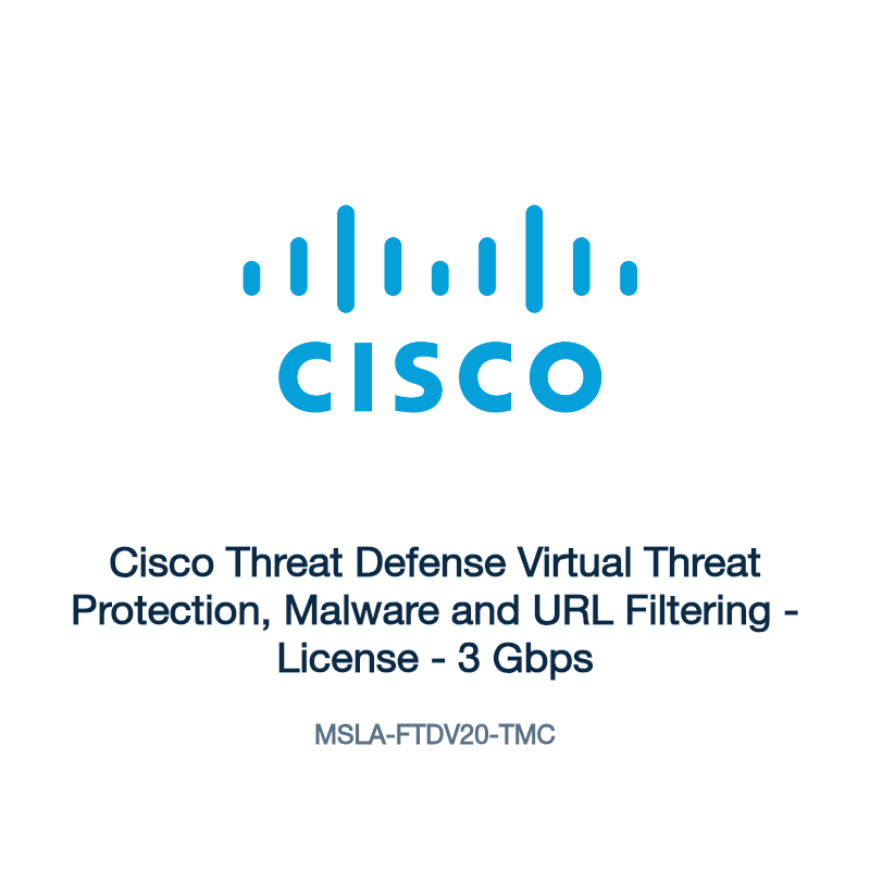 MSLA-FTDV20-TMC: Cisco Threat Defense Virtual Threat Protection, Malware and URL
