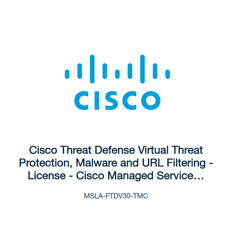 MSLA-FTDV30-TMC: Cisco Threat Defense Virtual Threat Protection, Malware and URL