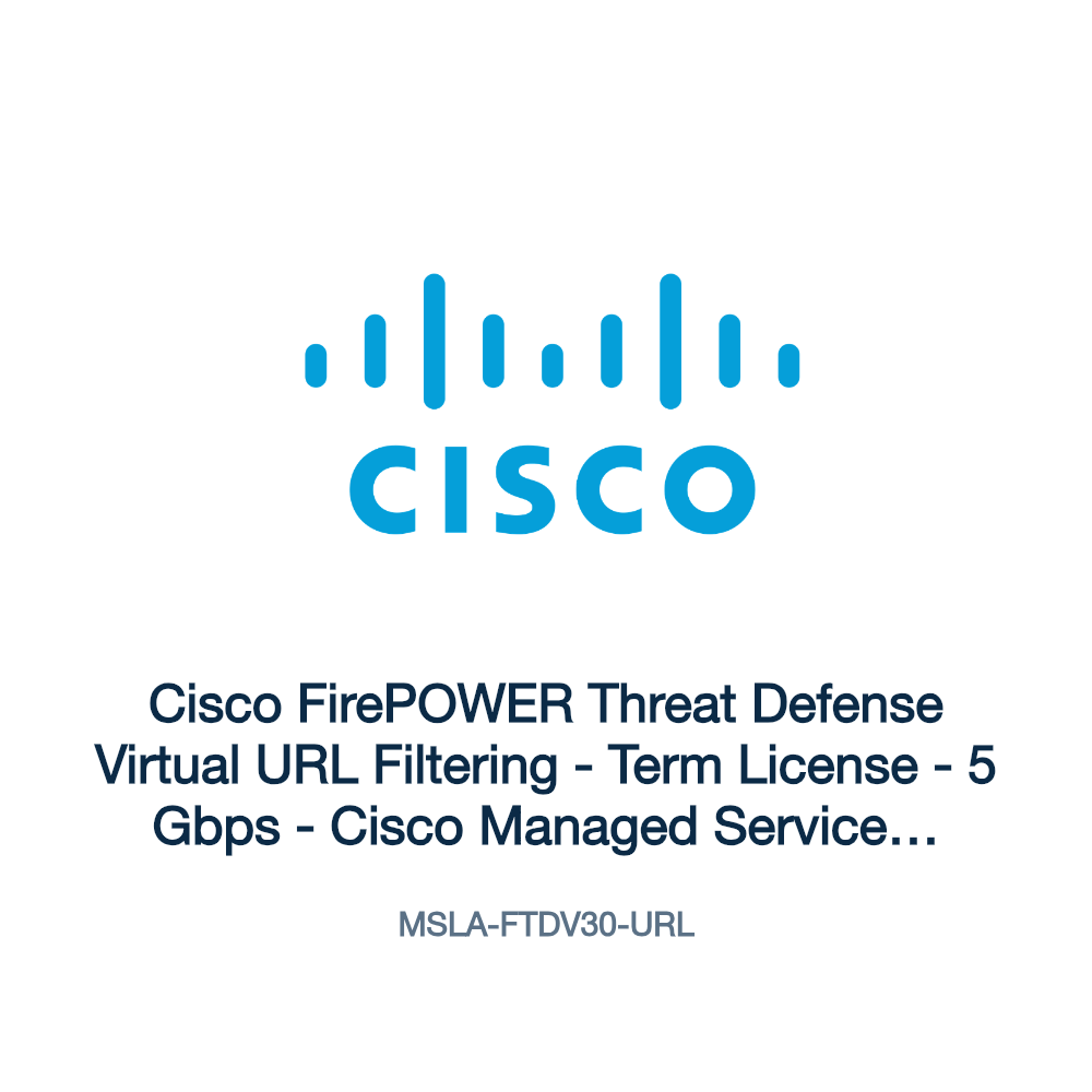 MSLA-FTDV30-URL: Cisco FirePOWER Threat Defense Virtual URL Filtering