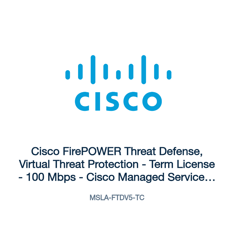 MSLA-FTDV5-TC: Cisco FirePOWER Threat Defense, Virtual Threat Protection