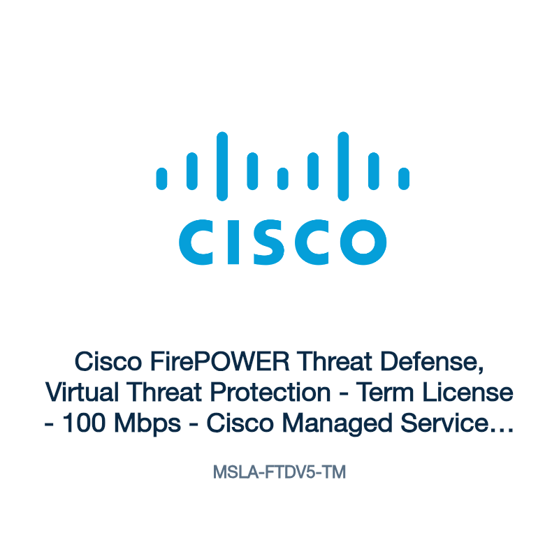 MSLA-FTDV5-TM: Cisco FirePOWER Threat Defense, Virtual Threat Protection