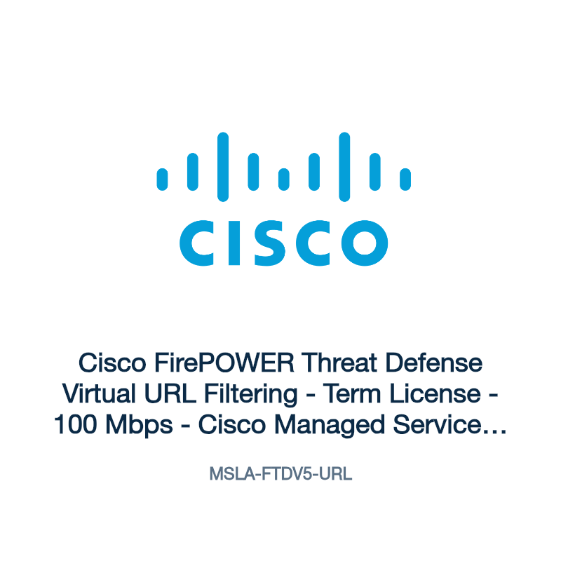 MSLA-FTDV5-URL: Cisco FirePOWER Threat Defense Virtual URL Filtering