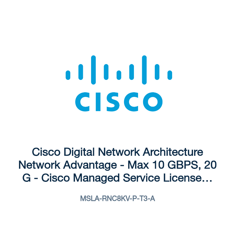 MSLA-RNC8KV-P-T3-A: Cisco Digital Network Architecture Network Advantage