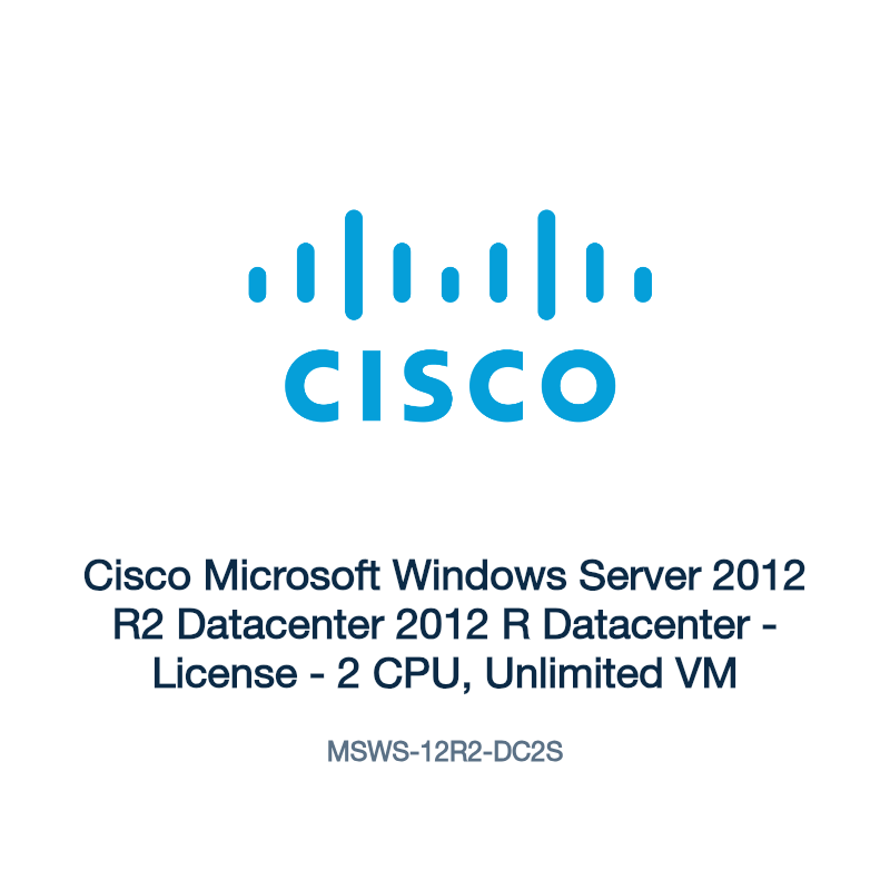 MSWS-12R2-DC2S: Cisco Microsoft Windows Server 2012 R2 Datacenter 2012 R Datacenter